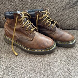 Dr. Martens Y2K Brown Leather Lace-Up Boots